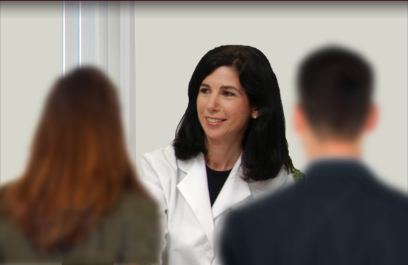 Dr. Susan Lobel meets with clients to offer infertility care.